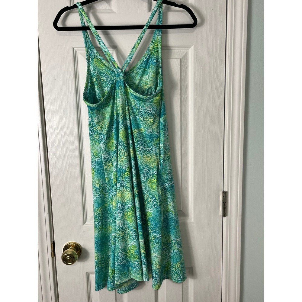 ExOfficio‎ Travel Dress Womens XS Green Excellent Geometric Quick Dry Stretch - Picture 3 of 10